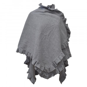 Poncho cape Butterfly, gris