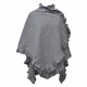 Poncho cape Butterfly, gris