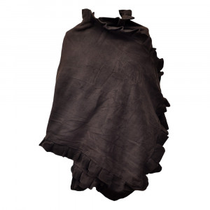 Poncho cape Butterfly, marron