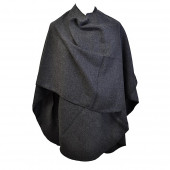 Poncho gris arrondi