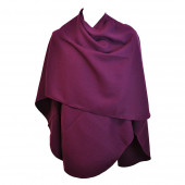 Poncho violet arrondi