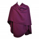 Poncho violet arrondi