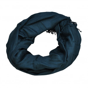 Pashmina bleu pétrole