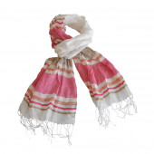 Chèche Carven rose suave