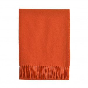 Echarpe orange Lambswool