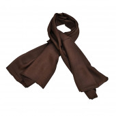 Foulard carré en soie, Marron Foncé