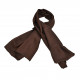 Foulard carré en soie, Marron Foncé