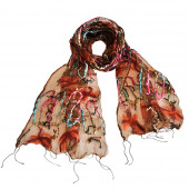 Foulard en soie, Oscillations marron