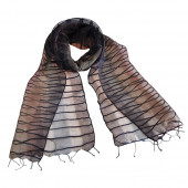 Foulard en soie, Chemin dorient noir