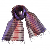 Foulard en soie, Chemin dorient violet