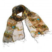 Foulard en soie, Feu dartifice vert