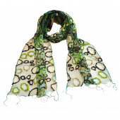 Foulard en soie, Bubble vert