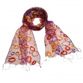 Foulard en soie, Bubble lavande