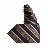 Cravate Bijou marron-ciel