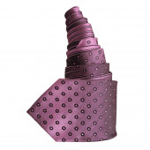 Cravate en soie violette