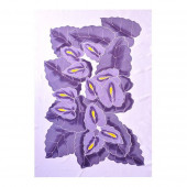 Paréo batik violet et blanc