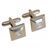 Boutons de manchette, forme carrée