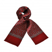 Foulard Carven rouge cachemire