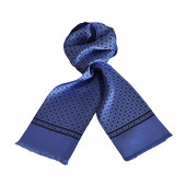 Foulard Carven bleu ciel à motifs