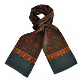 Foulard Carven vert cachemire