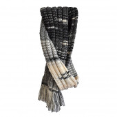 Echarpe XXL noir/gris