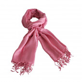 Echarpe viscose rose imprimée
