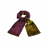 Echarpe violette Palatchy en velours