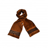 Echarpe velours ambre