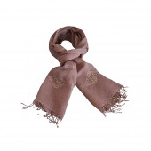 Echarpe lin de couleur Vieux Rose