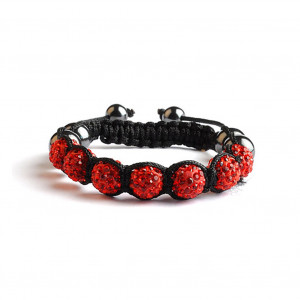 Shamballa 7 Perles - Rouge