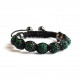 Shamballa 7 Perles - Vert Emeraude