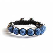 Shamballa 7 Perles - Bleu clair