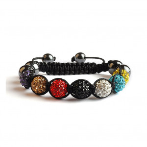 Shamballa 7 Perles - Multicolore