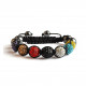 Shamballa 7 Perles - Multicolore