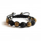 Shamballa 7 Perles - Noir / Gold