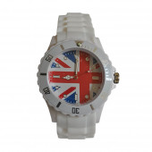 Montre Silicone, blanc / UK