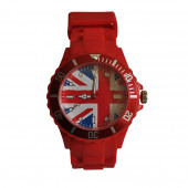 Montre Silicone, rouge / UK