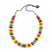 Collier Soucoupes unies multicolore