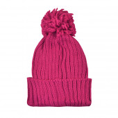 Bonnet pompon, Fushia