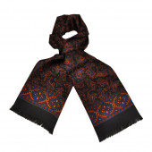 Foulard Carven noir cachemire XL