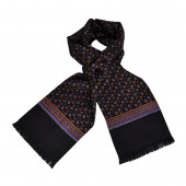 Foulard Carven noir Royal cachemire