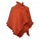 Poncho cape Butterfly, rust