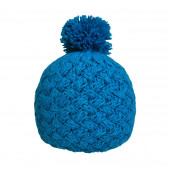 Bonnet tricot uni bleu