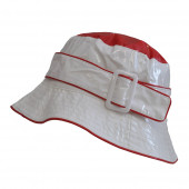 Bob de pluie bicolore, Blanc