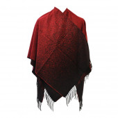 Poncho Sahara rouge