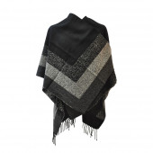 Poncho dégradé Gris/Anthracite