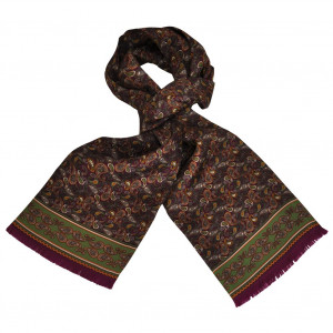 Foulard Carven Dandy Prune Cachemire