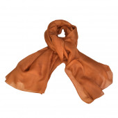 Foulard carré en soie, Cognac