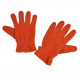 Gants en polaire, Orange