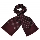 Foulard Carven Bordeaux à Pois